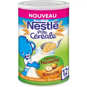 Céréales bébé noisette biscuité 12+ mois  400g - NESTLE