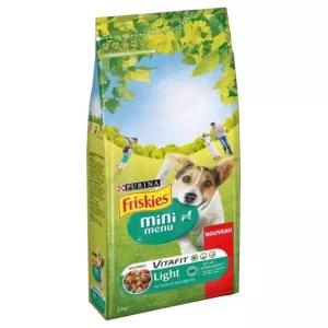 Croquettes pour chien light au poulet et aux légumes FRISKIES 2kg - PURINA