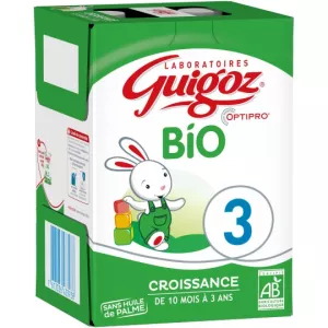 Lait bébé liquide BIO dès 10 mois 4x1L - GUIGOZ