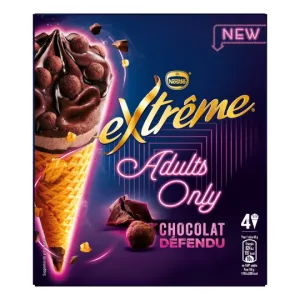 Glaces adults only chocolat extrême x4 - NESTLE