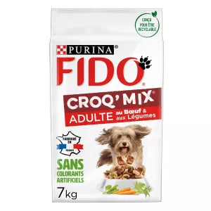 Croquettes pour chien Adulte au bœuf & aux légumes 7KG - FIDO