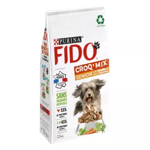 Croquettes pour chien Senior à la volaille & aux légumes 2,5KG - FIDO