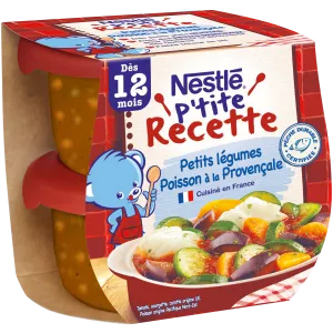 प'टाइट रेसिपी 12 महीने की मछली प्रोवेन्सेल 2x200 ग्राम से बेबी डिश - NESTLE