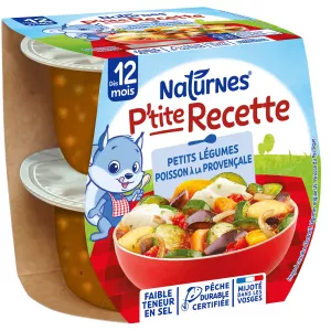 P'tite Receta Plato bebé a partir de 12 meses pescado provenzal 2x200g - NESTLE