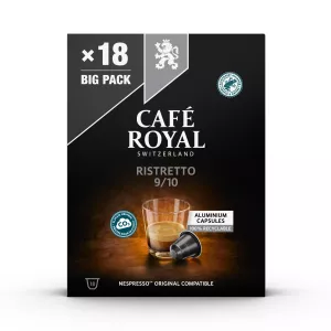 Совместимые капсулы Café Nespresso Ristretto N°9 X18 - Cafe Royal