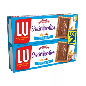 Biscuits petit écolier chocolat 2x150g - LU