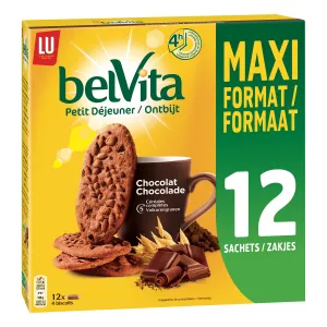 चॉकलेट पारिवारिक नाश्ता बिस्कुट 600 ग्राम - BELVITA