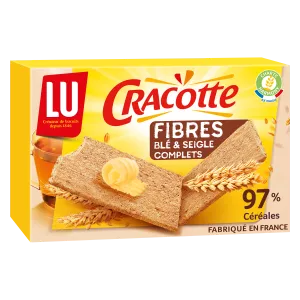 Biscottes Matin Fibre+ 250g cracotte - LU