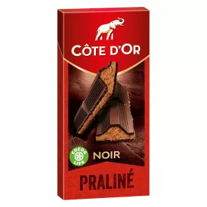Tablette De Chocolat Noir Fourré Praliné 200g - Cote D'or