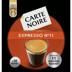 Powerful espresso coffee n°11 x36 pods 250g - CARTE NOIRE