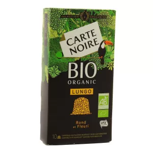 Runder und blumiger Lungo-Kaffee BIO x10 Kapseln 55g - CARTE NOIRE
