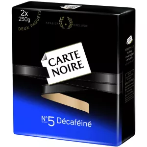 Café Moulu Décaféiné, 2x250g - CARTE NOIRE
