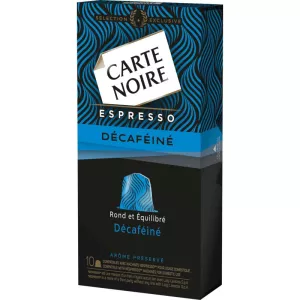 Entkoffeinierter Espressokaffee x10 Kapseln 53g - CARTE NOIRE