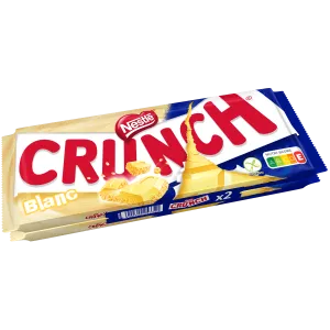 Tablette De Chocolat Blanc Et Céréales Croustillantes 2x100g - CRUNCH