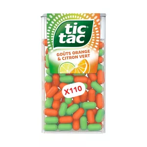 Bonbons Orange & Citron Vert 54g -  Tic Tac