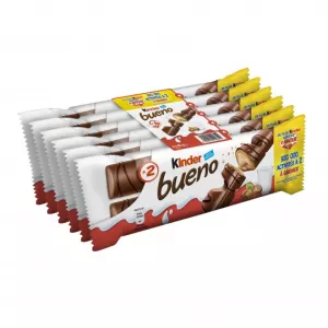 Barres chocolatées lait et noisette Bueno X6 258g - KINDER