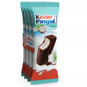 Génoise fourré lait et noix de coco 120g - KINDER