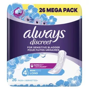 Absorventes higiênicos longos e discretos - ALWAYS