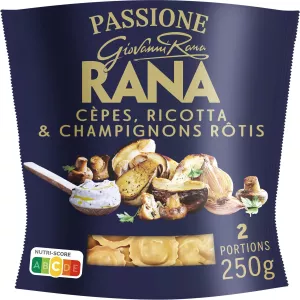 Pâtes Fraîches Ravioli Cèpes, Champignons Rôtis & Ricotta 250g - Rana