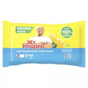Lingettes résistantes citron x64 - MR.PROPRE