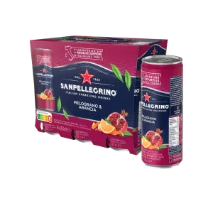 Eau Gazeuse Aromatisee Melograno E Arancia Boite Slim 33cl X 6 - SAN PELLEGRINO