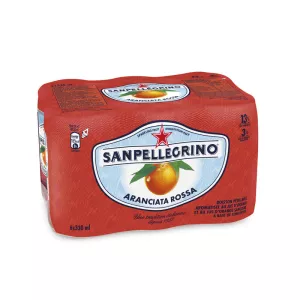 Eau gazeuse aromatisé à l'orange 6x33cl - SAN PELLEGRINO