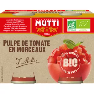 Томатная мякоть в органических частях 2x400g - MUTTI