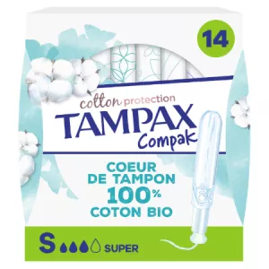 Tampons Compak Cotton Protection Super x14 - TAMPAX