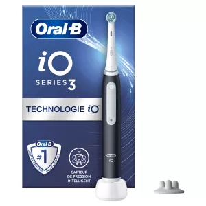 Brosse À Dents Electrique Noire Séries 3s iO avec Chargeur - ORAL-B