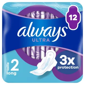 Serviettes Hygiéniques avec Ailettes Long Taille 2 Ultra - ALWAYS