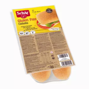 Ciabatta sans gluten précuite, 4 × 50 g - SCHÄR
