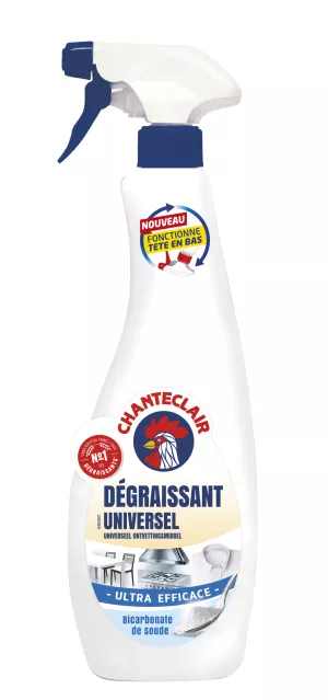 Nettoyant Ménager Spray Dégraissant Universel Ultra Efficace À La Bicarbonate De Soude 600ml - CHANTECLAIR