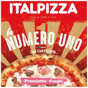 Pizza Numero Uno Prosciutto & Funghi 440 g - ITALPIZZA