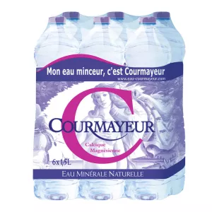 Eau minérale naturelle minceur 6x1;5L - COURMAYEUR