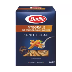 Massa de Trigo Integral Pennette Rigate, 500g - BARILLA