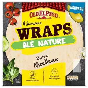 Wraps de blé nature 4x233g - OLD EL PASO
