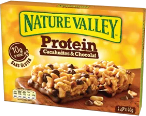 Barres Céréales Protein Cacahuètes & Chocolat X4 - NATURE VALLEY