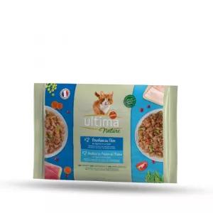 Pâtée pour chat thon et poisson 4x85g - ULTIMA