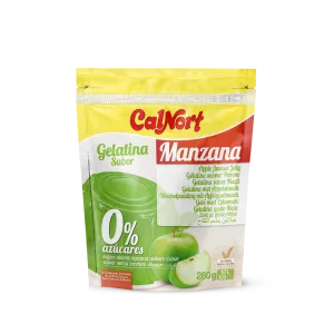 Zuckerfreie Gelatine-Apfelgeschmack 280 g - CALNORT