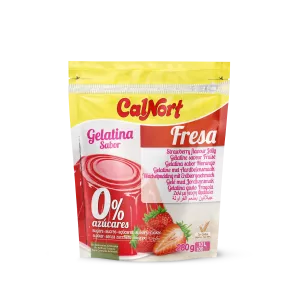 Gélatine Sans Sucres Saveur Fraise  280 G - CALNORT