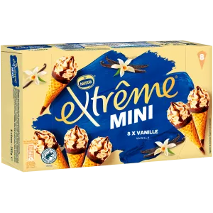 مخاريط مثلجة بالفانيليا Extrême ميني x8 312 g - NESTLÉ