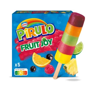 Ghiaccioli multistrato alla frutta Fruit Joy x5 - PIRULO