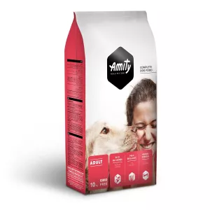 Croquettes pour chien Adulte riche à la viande 10kg - AMITY
