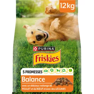 Croquettes Pour Chiens Balance Poulet Et Bœuf Et Légumes 12kg - FRISKIES