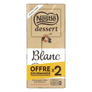 Tablette De Chocolat Blanc X2 170g - NESTLÉ