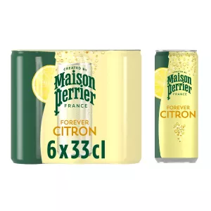 Eau Gazeuse Aromatisee Maison Perrier Citron Boite Slim 33cl X 6 - PERRIER