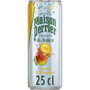 Boisson Gazeuse Maison Perrier Magnetic Ananas Mangue Boite Slim 33cl - PERRIER