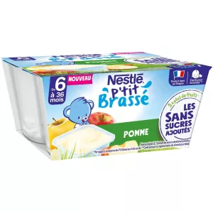 4x90g P'tit brassé Ssa Pomme 6m