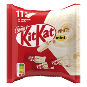Mini Barres De Chocolat Enrobage Chocolat Blanc 146g - KIT KAT