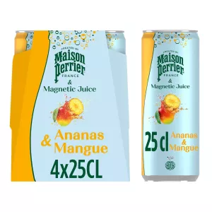 4x25cl Magnetic Juice Ananas Mangue - MAISON PERRIER